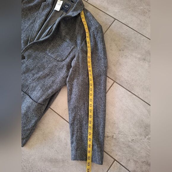 Gap Blazer Jacket XLarge Men Gray Wool Single Vent 2 Buttons - Picture 7 of 7